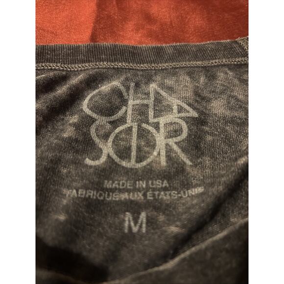 Chaser I Love SLT Burnout Sweatshirt Gray Blue Size Medium - Picture 2 of 4